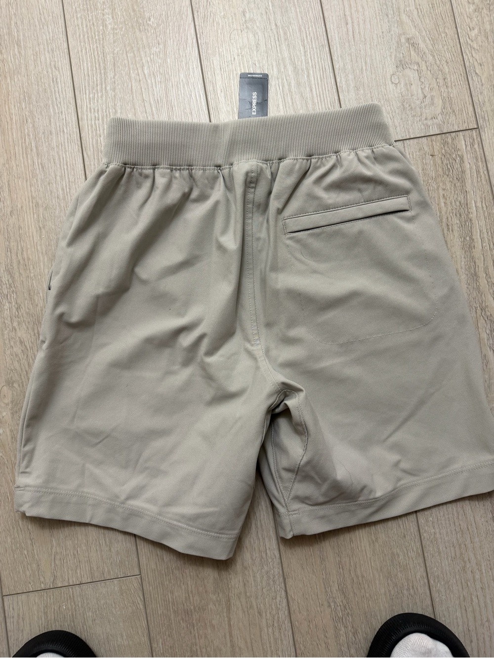 Express Men's Drawstring Athletic Shorts - Light Gray - Picture 6 of 8